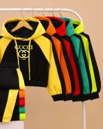 هودی کراپ شلوار بگ GUCCI NZDE - Image 49