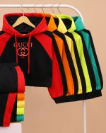 هودی کراپ شلوار بگ GUCCI NZDE - Image 52