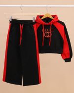 هودی کراپ شلوار بگ GUCCI NZDE - Image 56