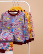 بلوز شلوار چاپی دایناسور NZDE - Image 35