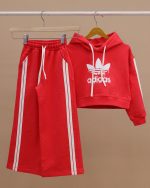 هودی کراپ شلوار بگ استایل ADIDAS NZDE - Image 92