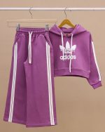 هودی کراپ شلوار بگ استایل ADIDAS NZDE - Image 88