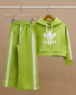 هودی کراپ شلوار بگ استایل ADIDAS NZDE - Image 95