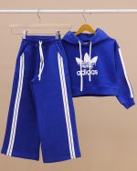 هودی کراپ شلوار بگ استایل ADIDAS NZDE - Image 83