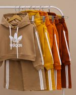 هودی کراپ شلوار بگ استایل ADIDAS NZDE - Image 73