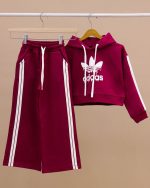 هودی کراپ شلوار بگ استایل ADIDAS NZDE - Image 90