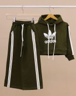 هودی کراپ شلوار بگ استایل ADIDAS NZDE - Image 97