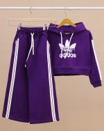 هودی کراپ شلوار بگ استایل ADIDAS NZDE - Image 89
