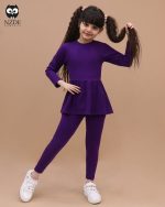 تونیک کمر چین دار و لگ - Image 2