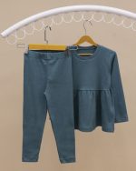 تونیک کمر چین دار و لگ - Image 3