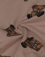 بلوز شلوار چاپی خرس قهوه ای - Image 10