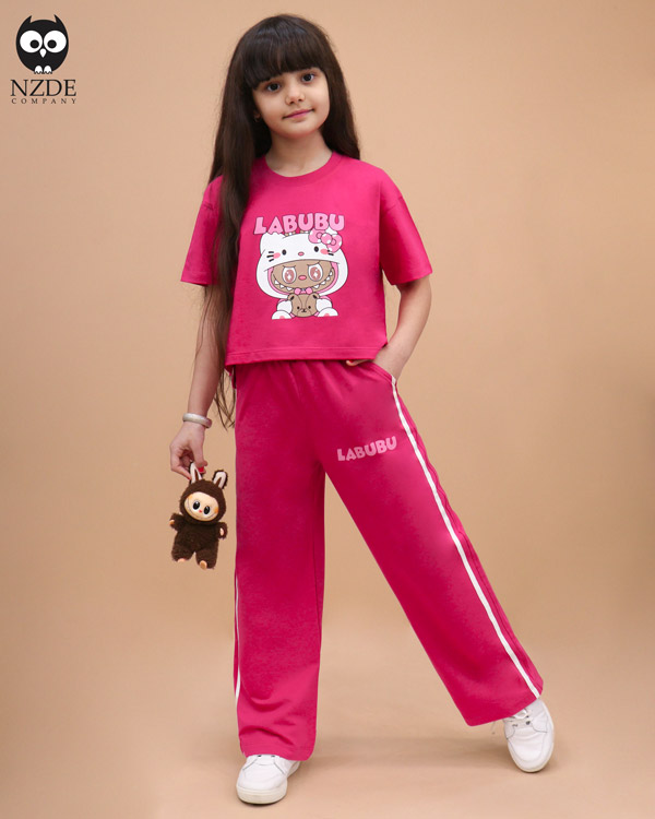 کراپ شلوار بگ Labubu Kitty - Image 1