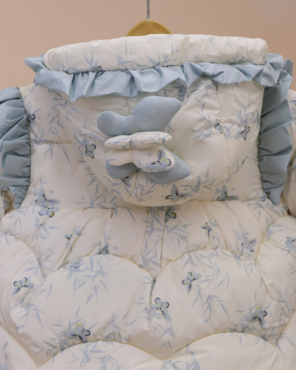 کاپشن دخترانه گل و پروانه - Image 3