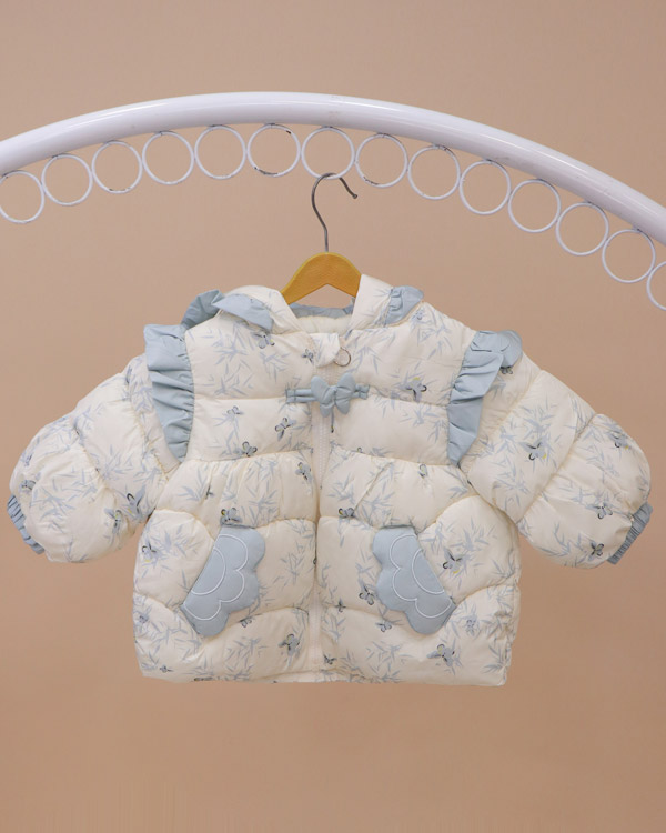 کاپشن دخترانه گل و پروانه - Image 19