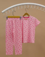 تیشرت شلوار ست خواب مادر دختری قلب  LOVE - Image 9