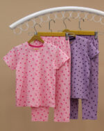 تیشرت شلوار ست خواب مادر دختری قلب  LOVE - Image 7