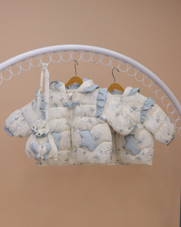 کاپشن دخترانه گل و پروانه - Image 20