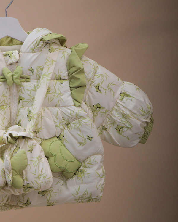 کاپشن دخترانه گل و پروانه - Image 12