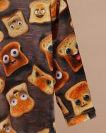 بلوز شلوار مخمل نانو 5 بعدی bread  family - Image 8