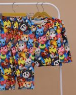 بلوز شلوار مخمل نانو 5 بعدی Cat - Image 6