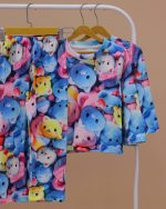 بلوز شلوار مخمل نانو 5 بعدی خرسی