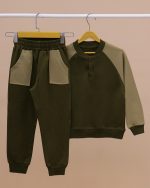 بلوز شلوار آستین رگلان Button model - Image 12