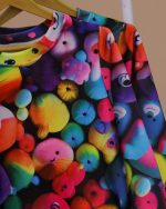 بلوز شلوار مخمل نانو 5 بعدی خرس بازیگوش  family - Image 5