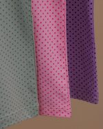 تیشرت شلوار ست خواب مادر دختری خال خالی - Image 6