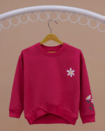 بلوز دخترانه کشبافت ضربدری بابونه - Image 7