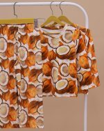 بلوز شلوار مخمل نانو 5بعدی نارگیل Family