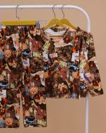 بلوز شلوار مخمل نانو 5 بعدی Teddy family - Image 3