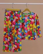 بلوز شلوار مخمل نانو 5 بعدی لباس رنگی family - Image 10