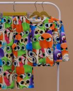 بلوز شلوار مخمل نانو 5 بعدی پرنده family - Image 6