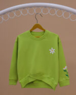 بلوز دخترانه کشبافت ضربدری بابونه - Image 15