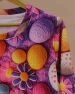 بلوز شلوار مخمل نانو 5بعدی گل Family - Image 6