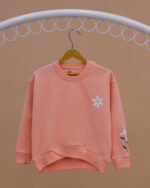 بلوز دخترانه کشبافت ضربدری بابونه - Image 8