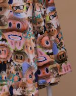 بلوز شلوار مخمل نانو 5 بعدی Labubu family - Image 5