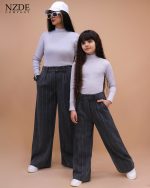 شلوار فوتر دیپلمات ست مادر دختری - Image 3