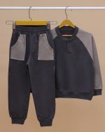 بلوز شلوار آستین رگلان Button model - Image 7