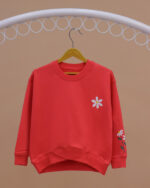 بلوز دخترانه کشبافت ضربدری بابونه - Image 6