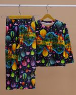 بلوز شلوار مخمل نانو 5بعدی بالن Family - Image 9