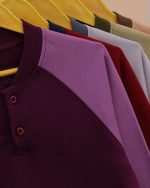 بلوز شلوار آستین رگلان Button model - Image 3