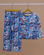 بلوز شلوار مخمل نانو 5 بعدی گنجشک  family - Image 10