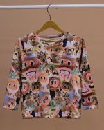 بلوز شلوار مخمل نانو 5 بعدی Labubu family - Image 8