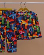 بلوز شلوار مخمل نانو 5 بعدی هواپیما - Image 7