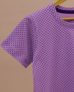 تیشرت شلوار ست خواب مادر دختری خال خالی - Image 17