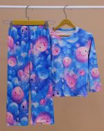 بلوز شلوار مخمل نانو 5 بعدی حباب خوشحال  family - Image 9