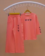 بلوز شلوار دخترانه قلب - Image 8