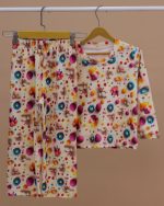 بلوز شلوار مخمل نانو 5بعدی flower Family - Image 9