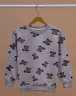 بلوز شلوار تمام چاپ خرس قهوه ای - Image 14